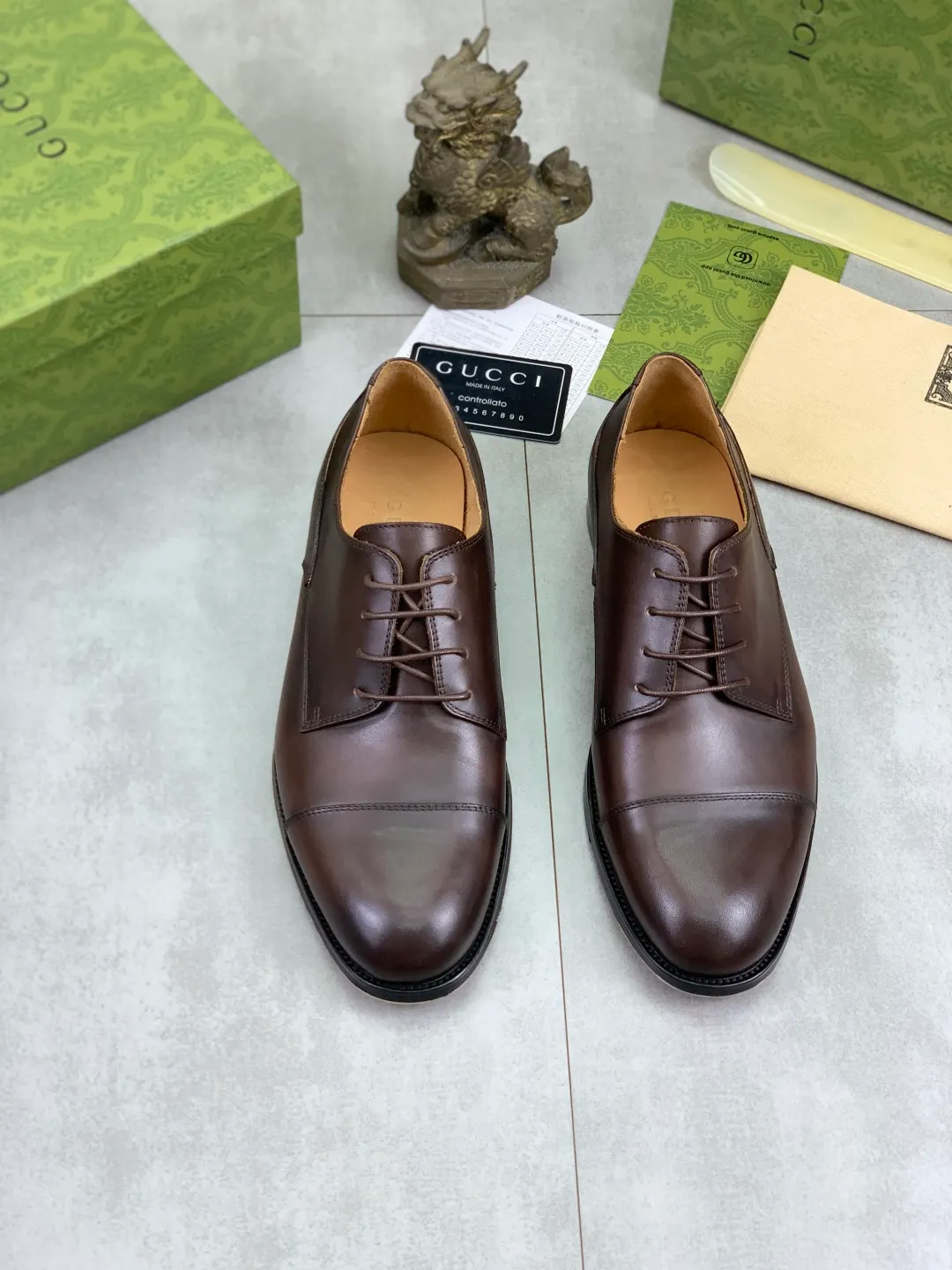 Men's men's shoes 💰P640 [New style] Water dyed cowhide 💰💎💎💎 [Gucci] GUCCI high-end men's formal business leather shoes, original order 1:1! Original imported high-end open-edge beaded calfskin, original metal buckle, imported first-layer cowhide lining for feet. Original high-end outsole, men's shoe size: 39-44 (45 customized) black and brown colors available